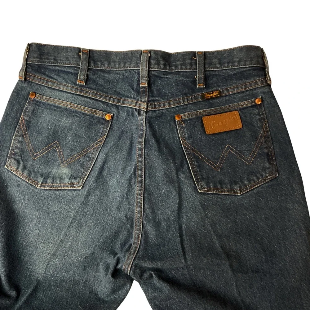 Wrangler Men's Original Fit Rigid Frontier‎ Relaxed Straight Denim Jeans Size 34